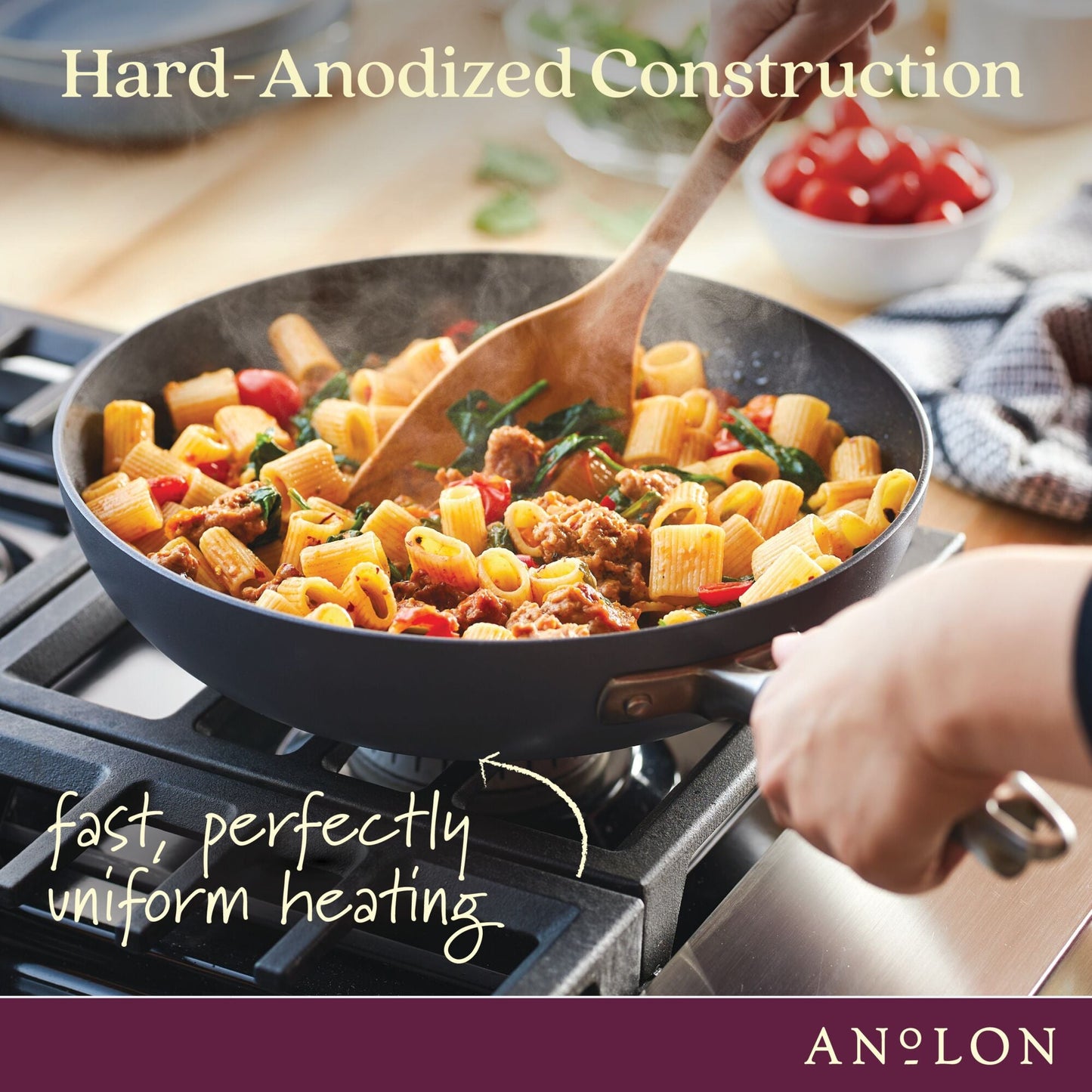 Anolon Advanced Home Nonstick Skillet Twin Pack 26/32cm Moonstone