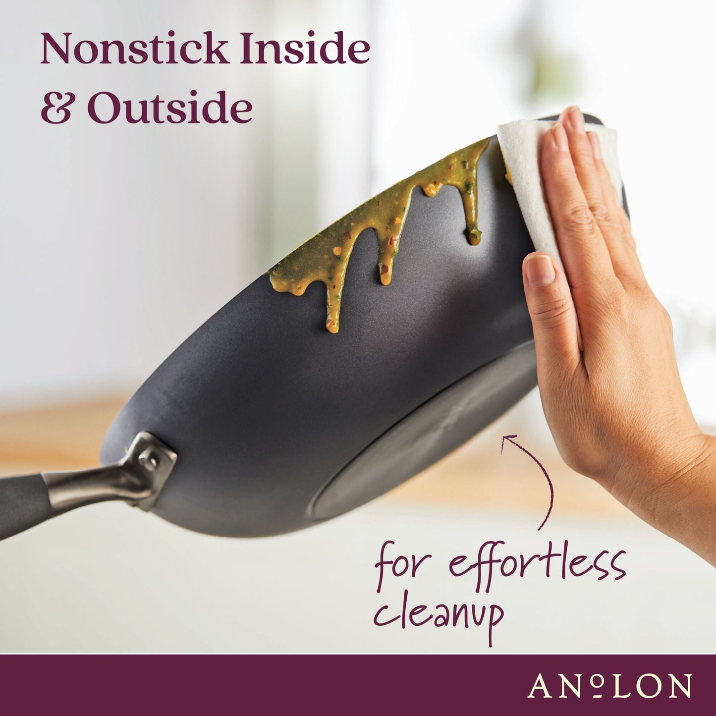 Anolon Advanced Home Nonstick Skillet Twin Pack 26/32cm Moonstone