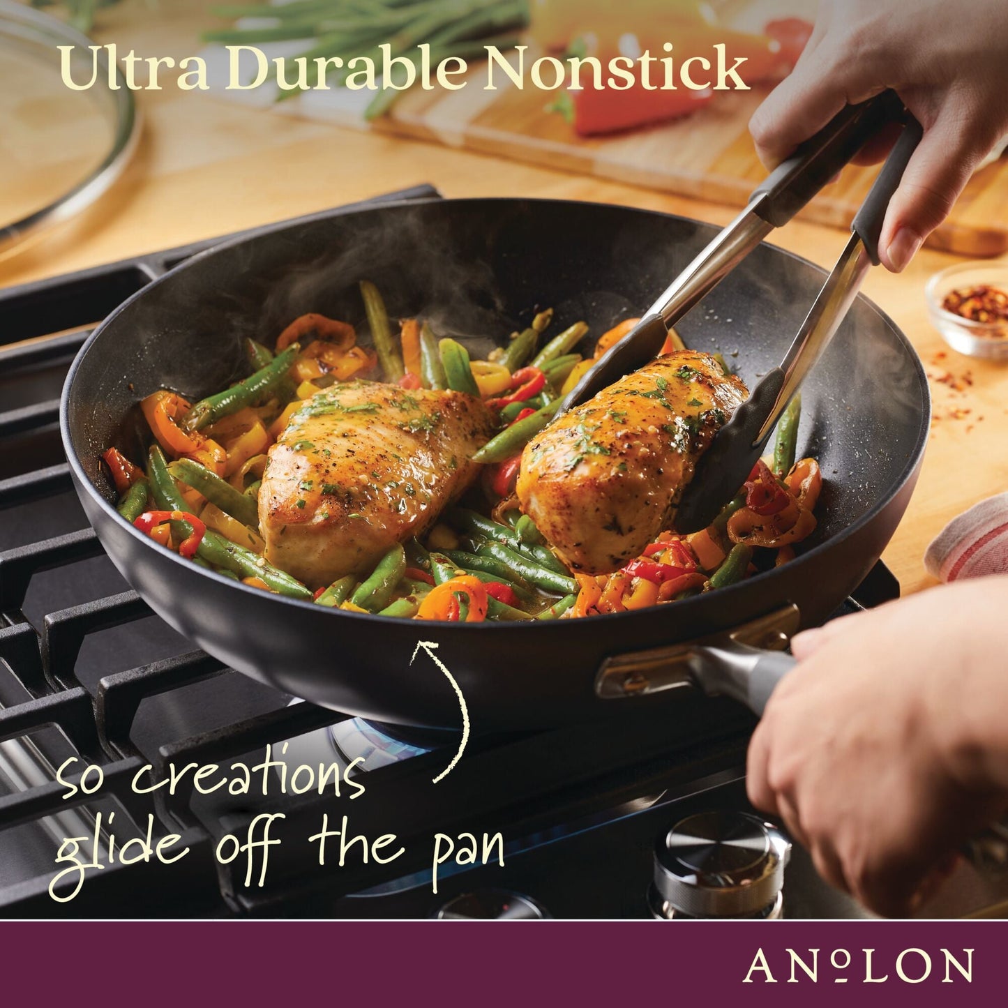 Anolon Advanced Home Nonstick Skillet Twin Pack 26/32cm Moonstone